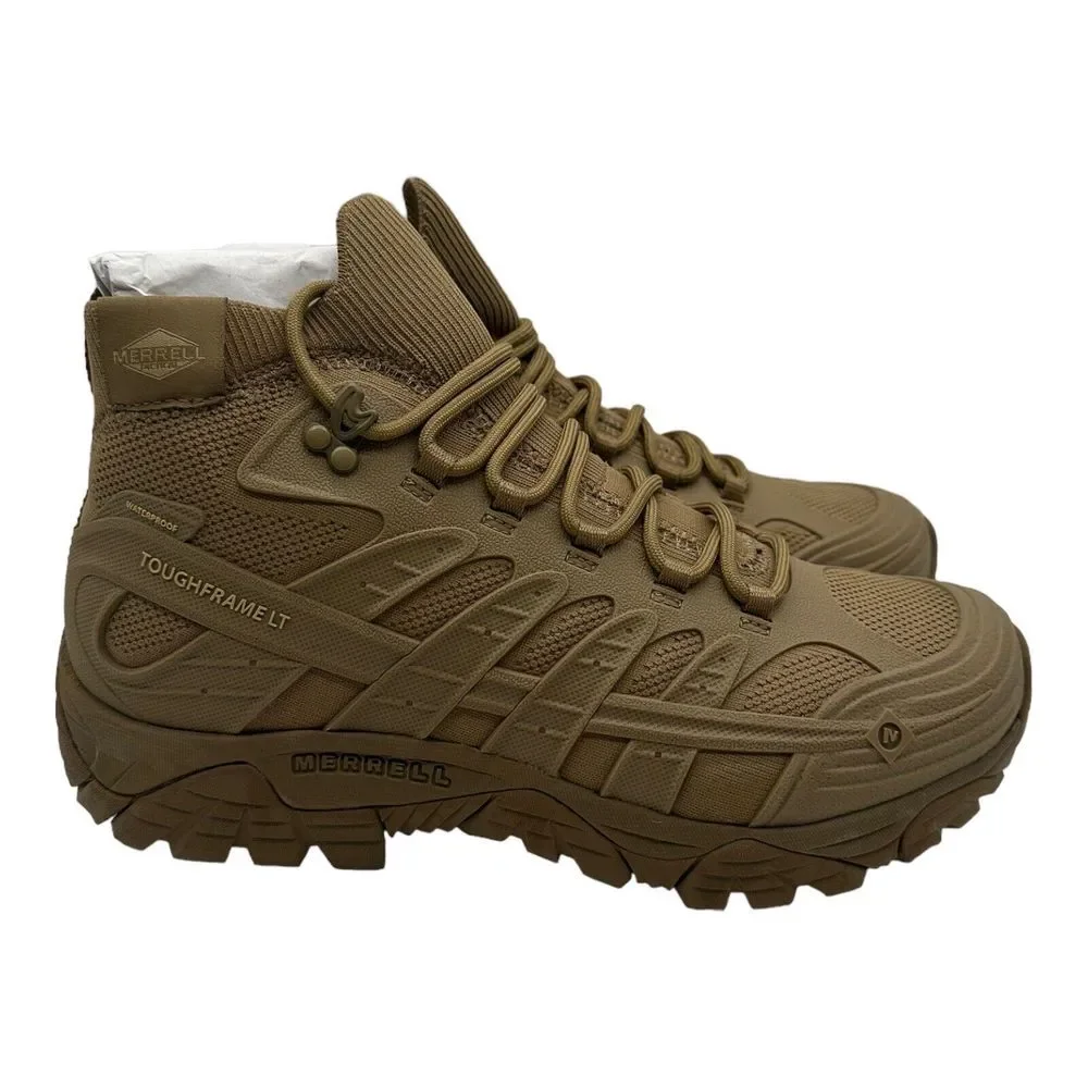 Men's MERRELL Moab Velocity‎ Tactical Mid WP Coyote Boots, Size: 11 (J099423)